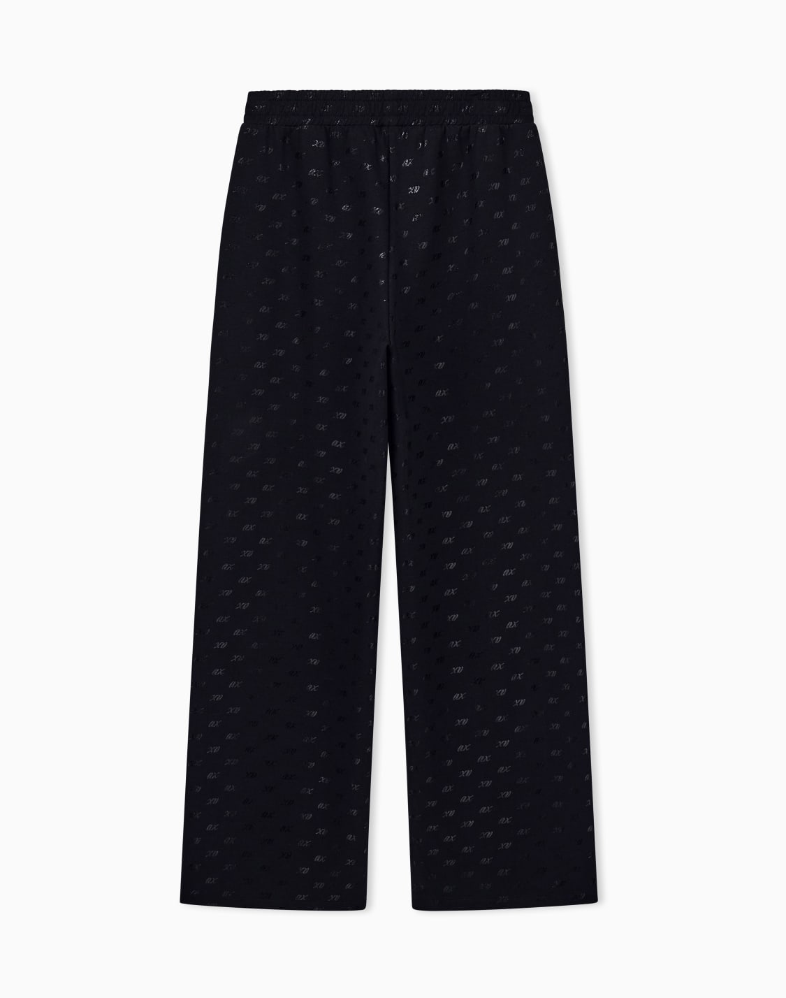 pantalon-large-en-coton-biologique-imprim-intgral-noir--armani-exchange