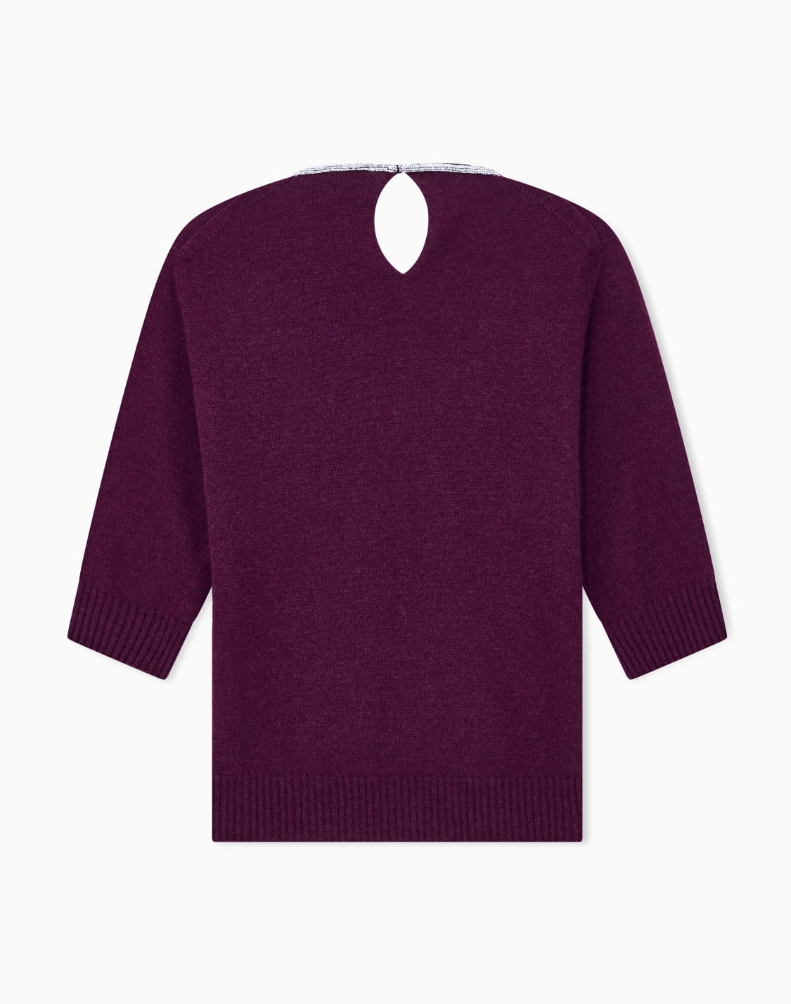 jersey-de-cachemira-de-manga-corta-con-microcristales-burdeos--giorgio-armani