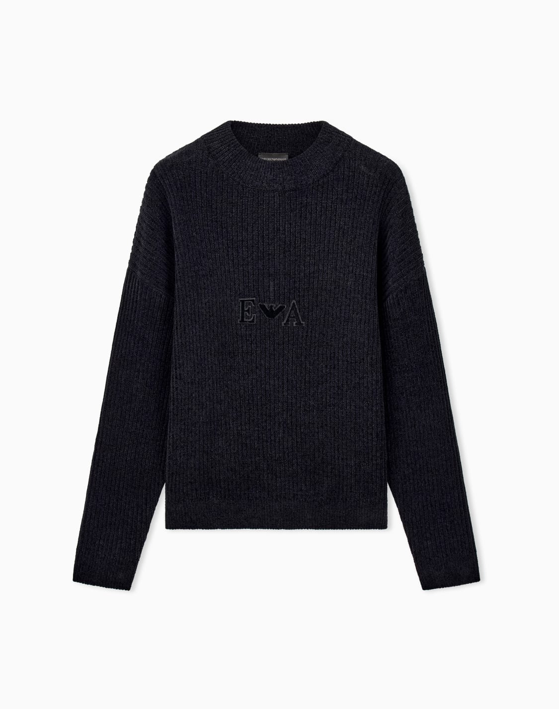 ribbed-chenille-sweater-with-signature-capsule-logo-black--emporio-armani