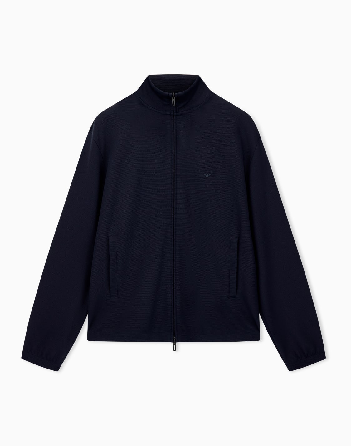 sweatshirt-essential-in-stretch-textured-viscose-knit-navy-blue--emporio-armani