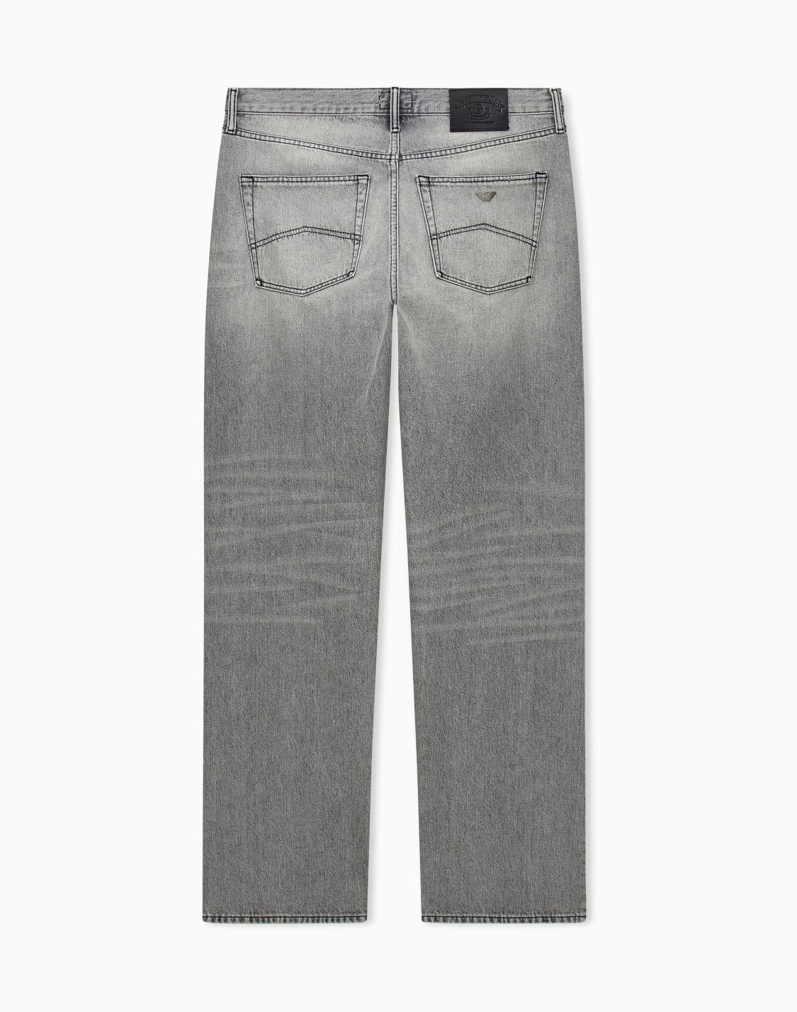 five-pocket-jeans-in-faded-cotton-denim-with-regular-fit-grey--emporio-armani