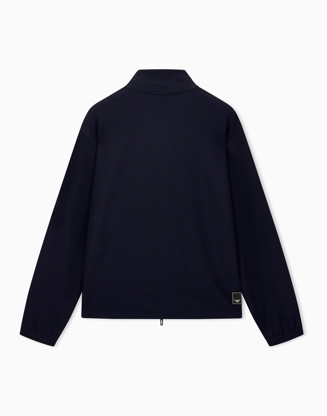sweatshirt-essential-in-stretch-textured-viscose-knit-navy-blue--emporio-armani