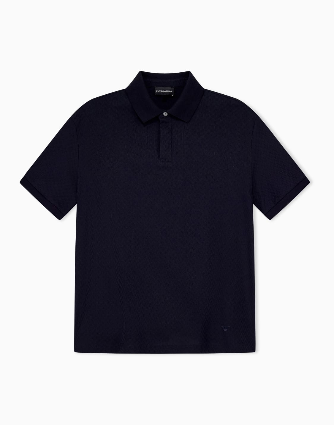 polo-shirt-in-cotton-jacquard-jersey-with-regular-fit-blue--emporio-armani