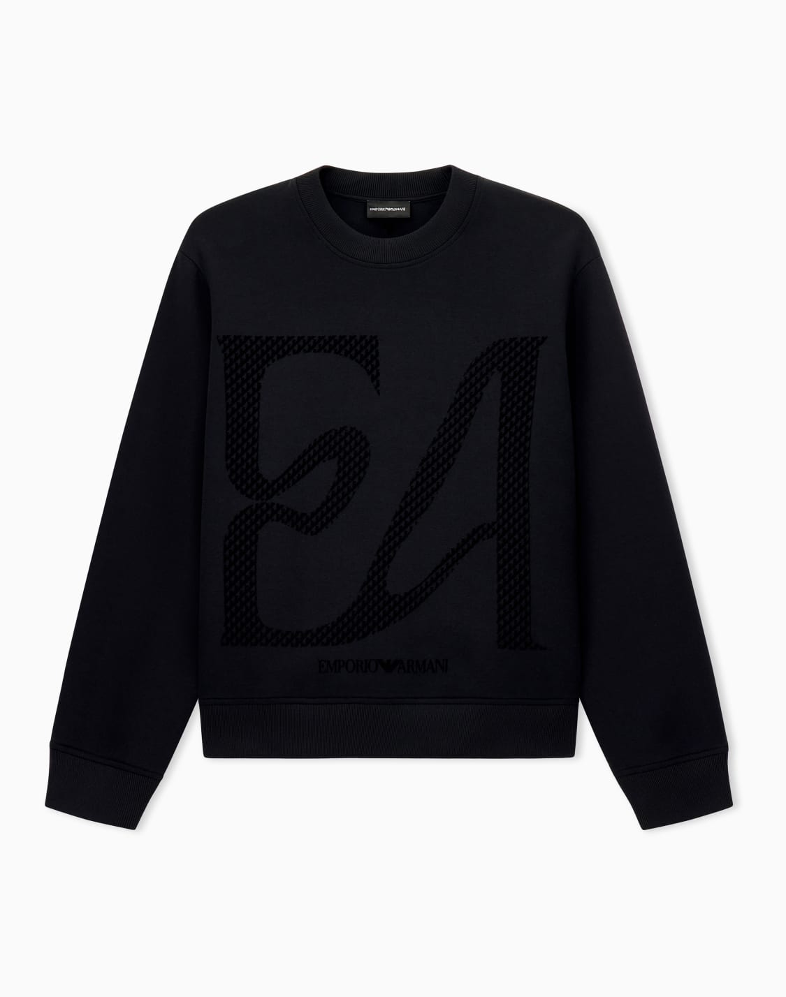 double-jersey-sweatshirt-with-large-flocked-logo-black--emporio-armani