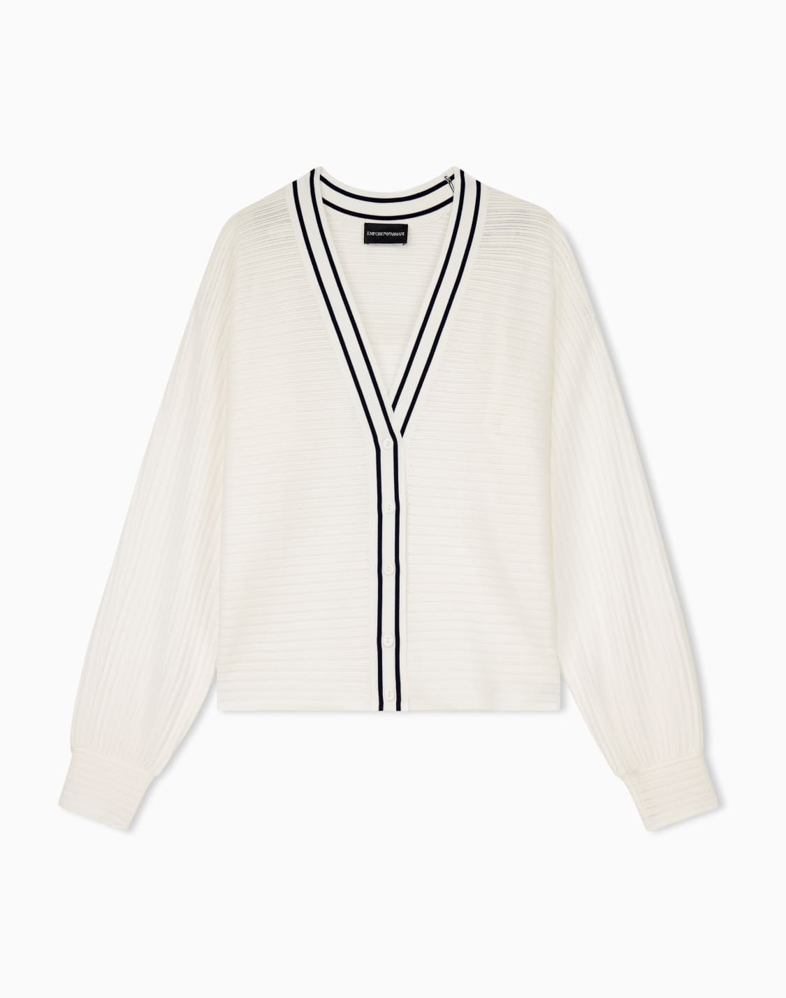 crdigan-de-punto-texturizado-con-escote-en-pico-y-rayas-blanco--emporio-armani