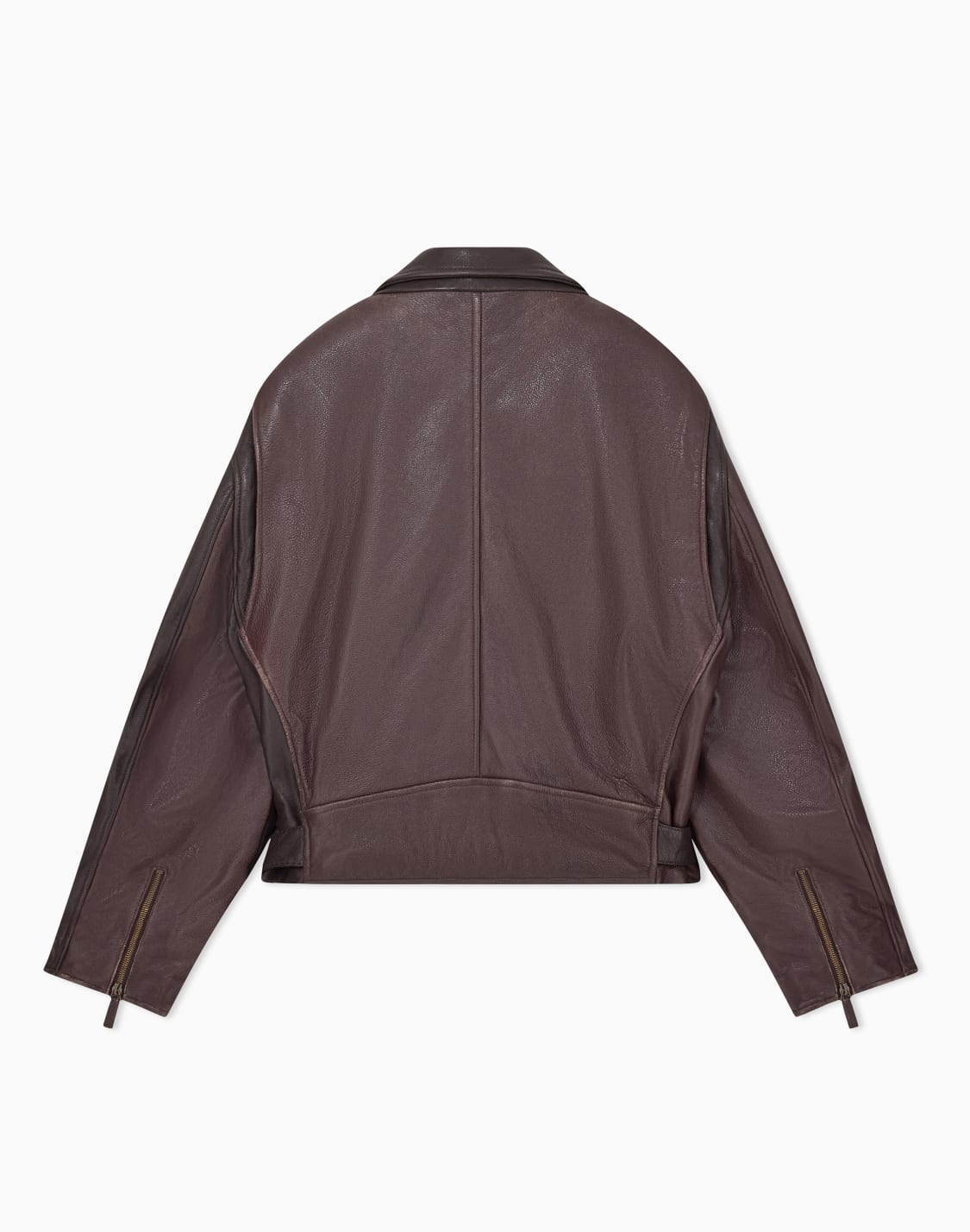 bikerjacke-aus-nappaleder-mit-asymmetrischem-reiverschluss-braun--emporio-armani