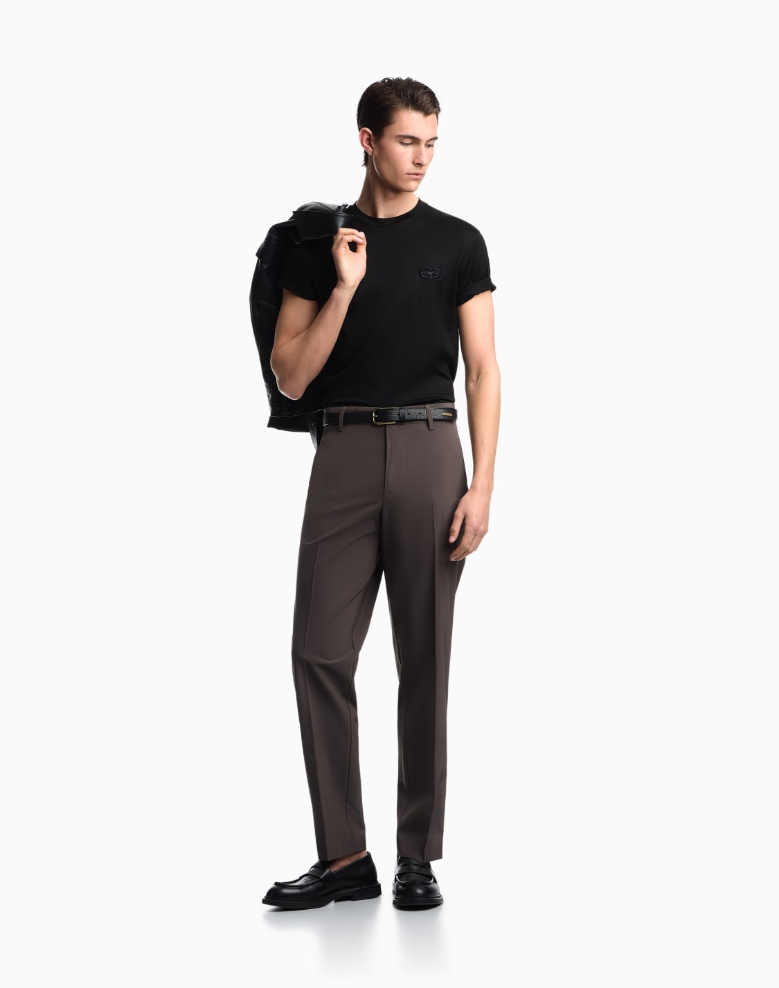 nylon-viscose-blend-trousers-brown--emporio-armani