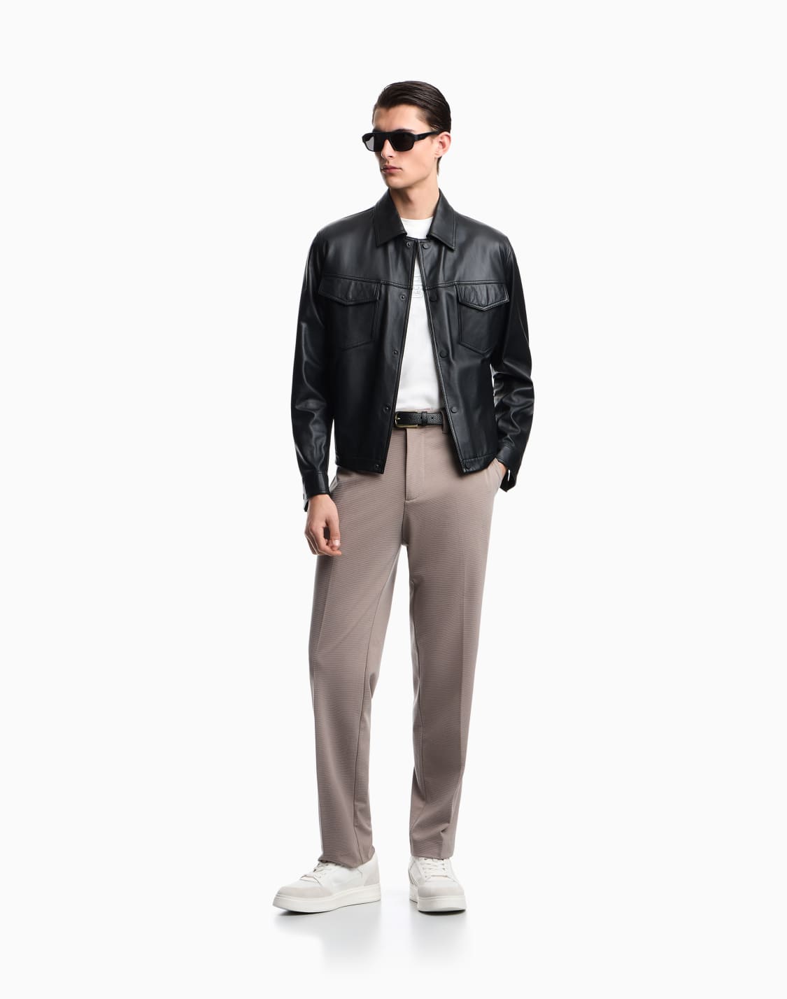 와플-효과-아뮤어-패브릭-팬츠-그레이--emporio-armani