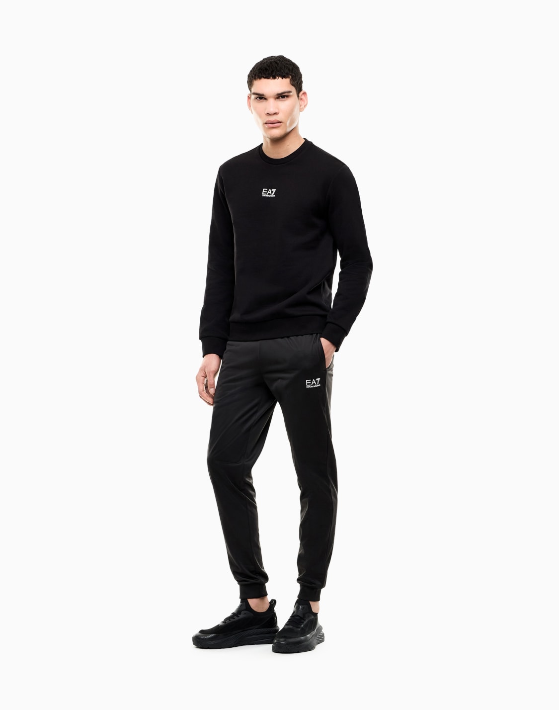 core-identity-cotton-blend-crew-neck-sweatshirt-black--ea7