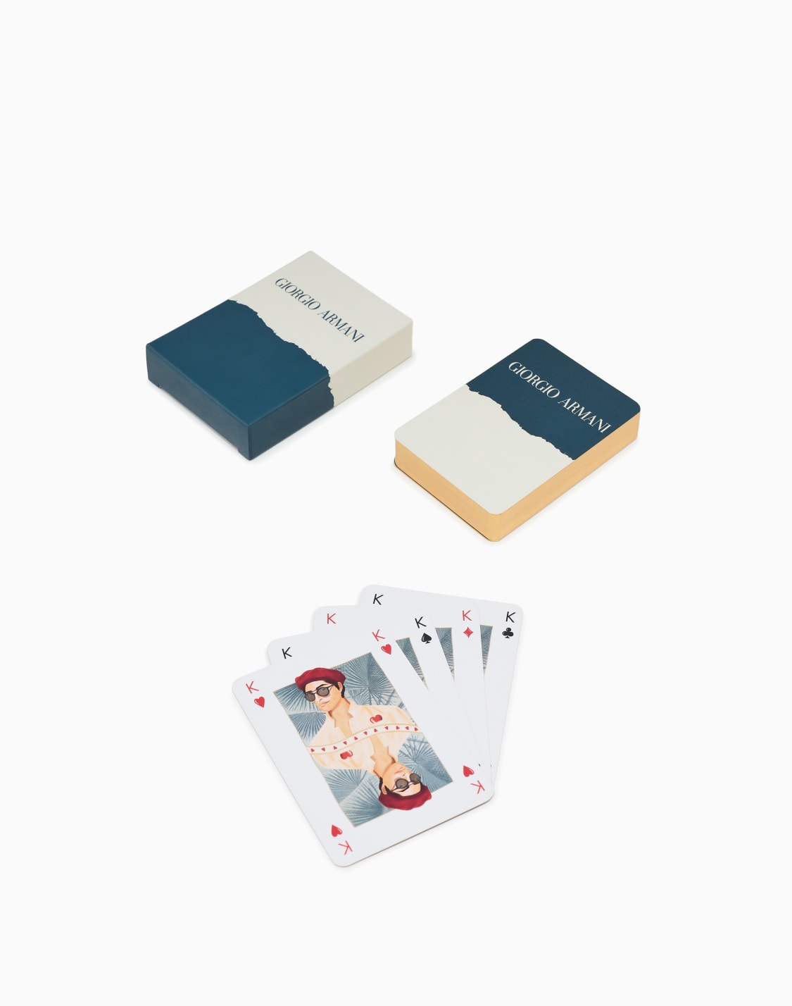 set-due-mazzi-di-carte-giorgio-armani-mare-multicolore--giorgio-armani