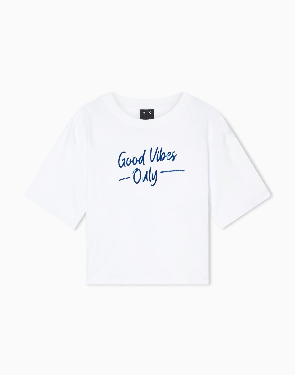 -t-shirt-court-en-jersey-de-coton-blanc--armani-exchange