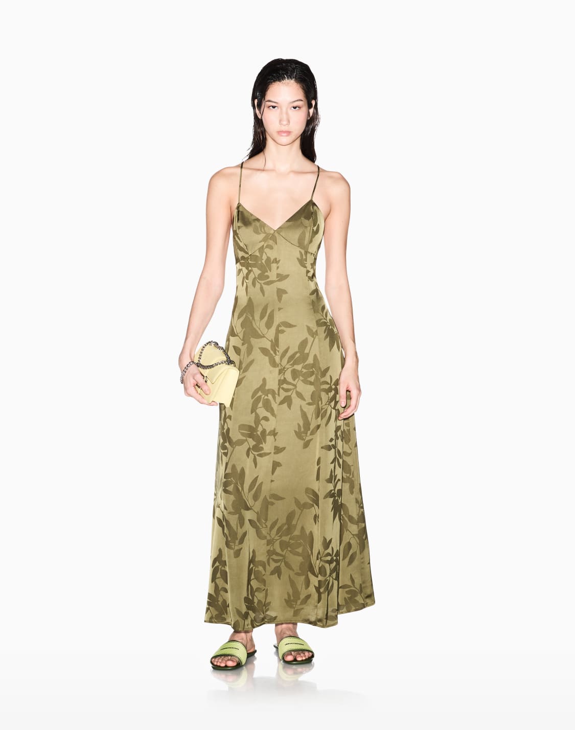 long-dress-with-draping-green--armani-exchange