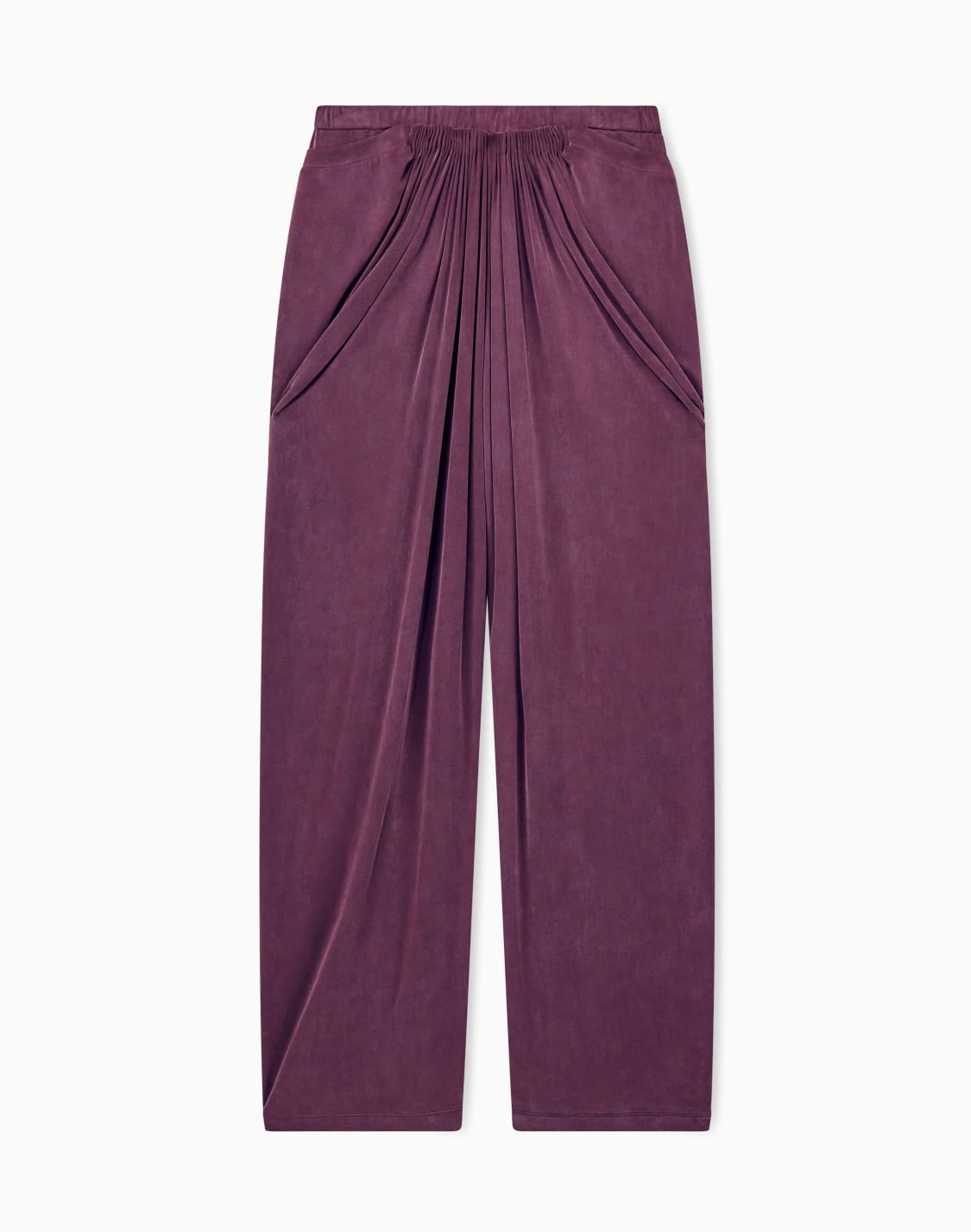 hose-aus-stretch-cupro-mit-weitem-bein-und-drapierung-vorn-burgunderrot--giorgio-armani