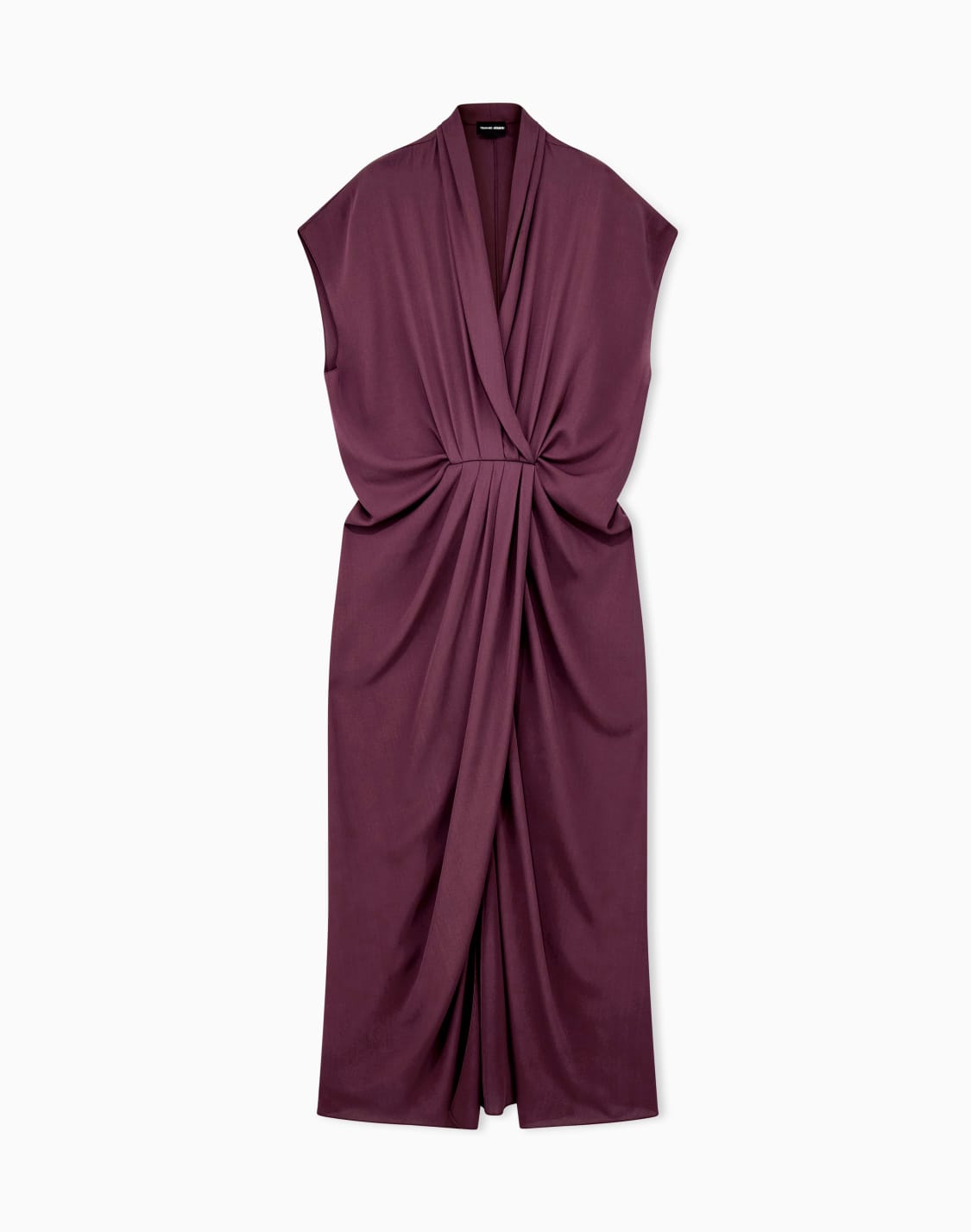 kleid-aus-seiden-georgette-mit-v-ausschnitt-und-drapierung-burgunderrot--giorgio-armani