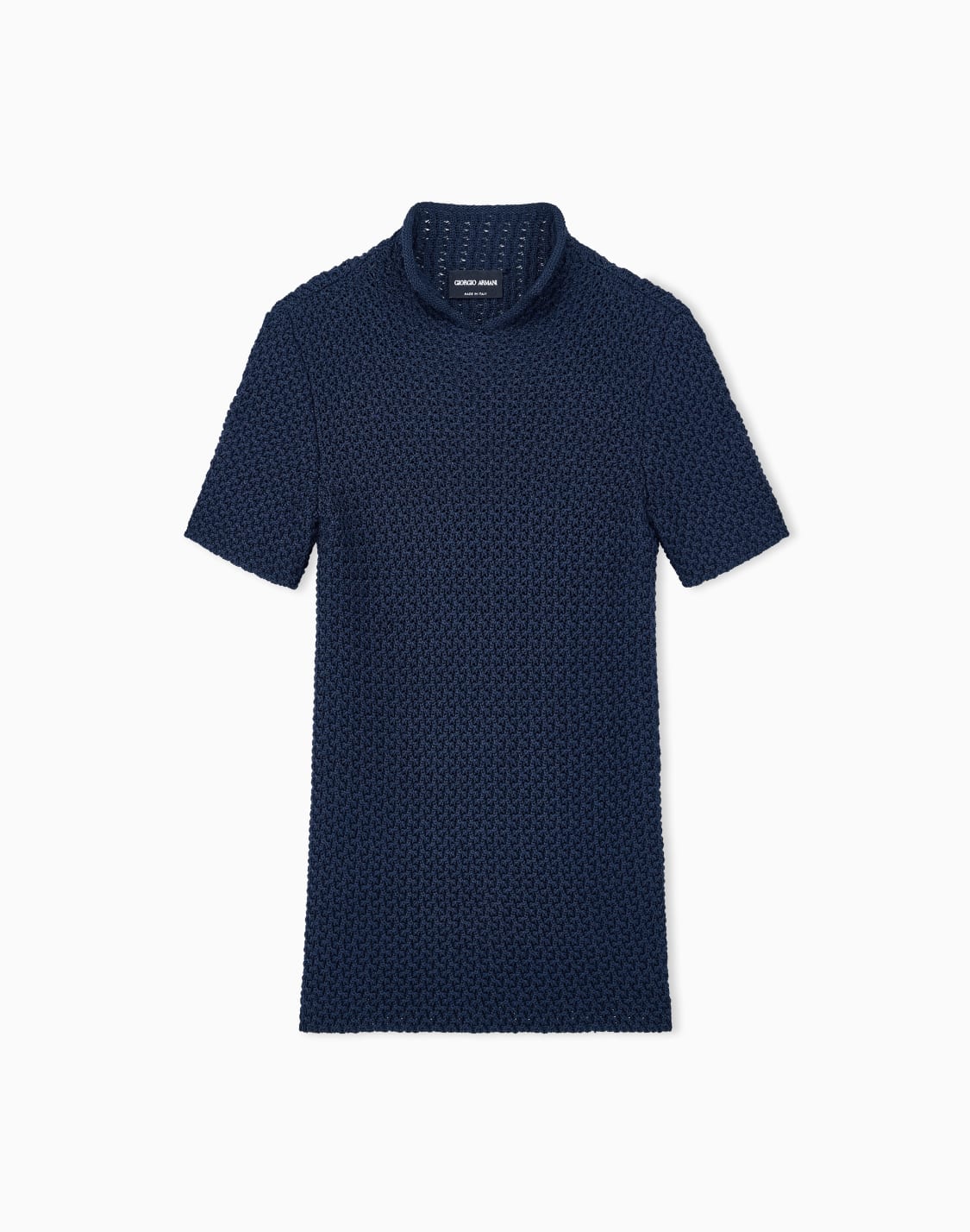 kurzarmpullover-sweaters-aus-viskose-mit-3d-wabenstruktur-blau--giorgio-armani