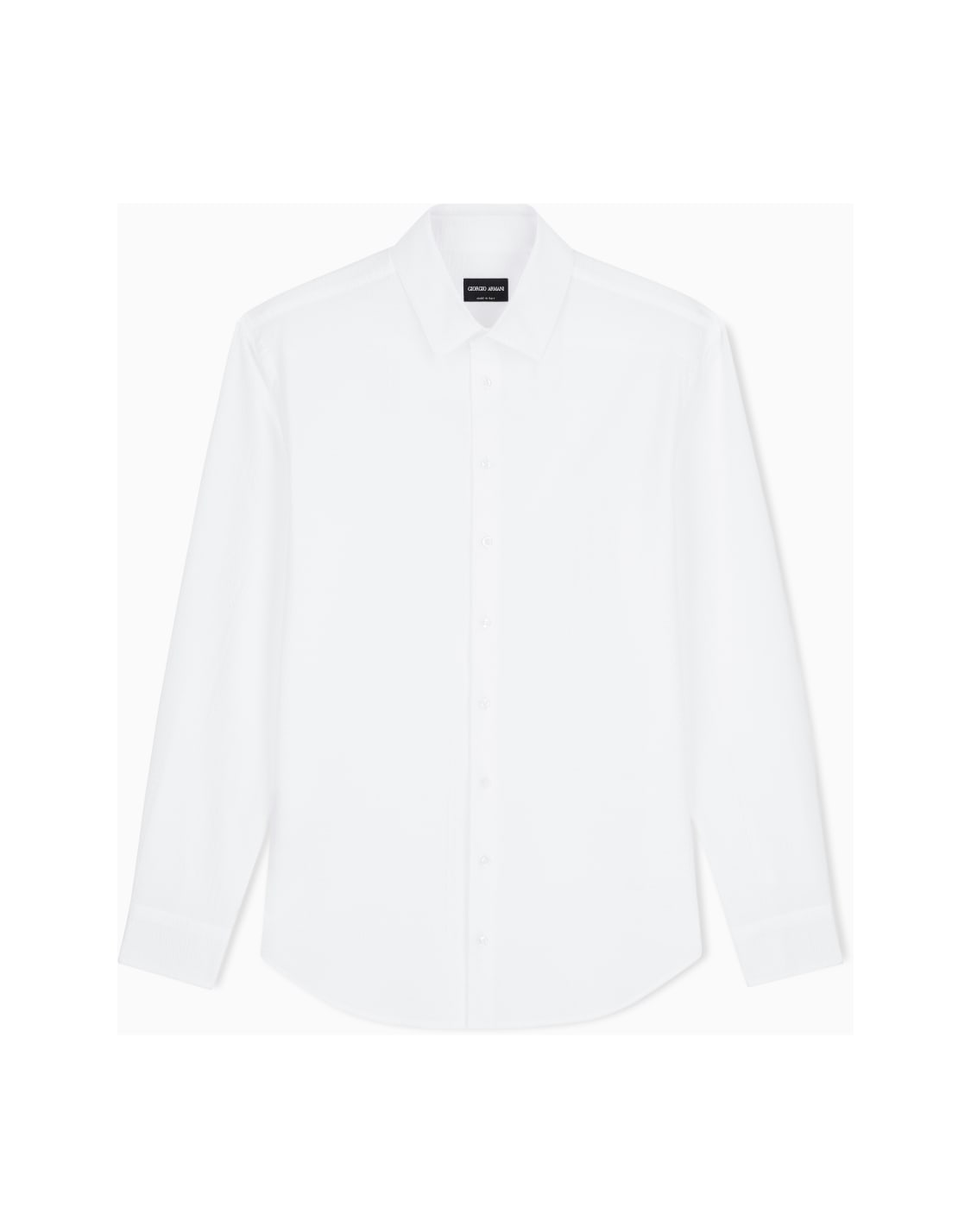 레귤러핏-코튼-시어서커-셔츠-화이트--giorgio-armani