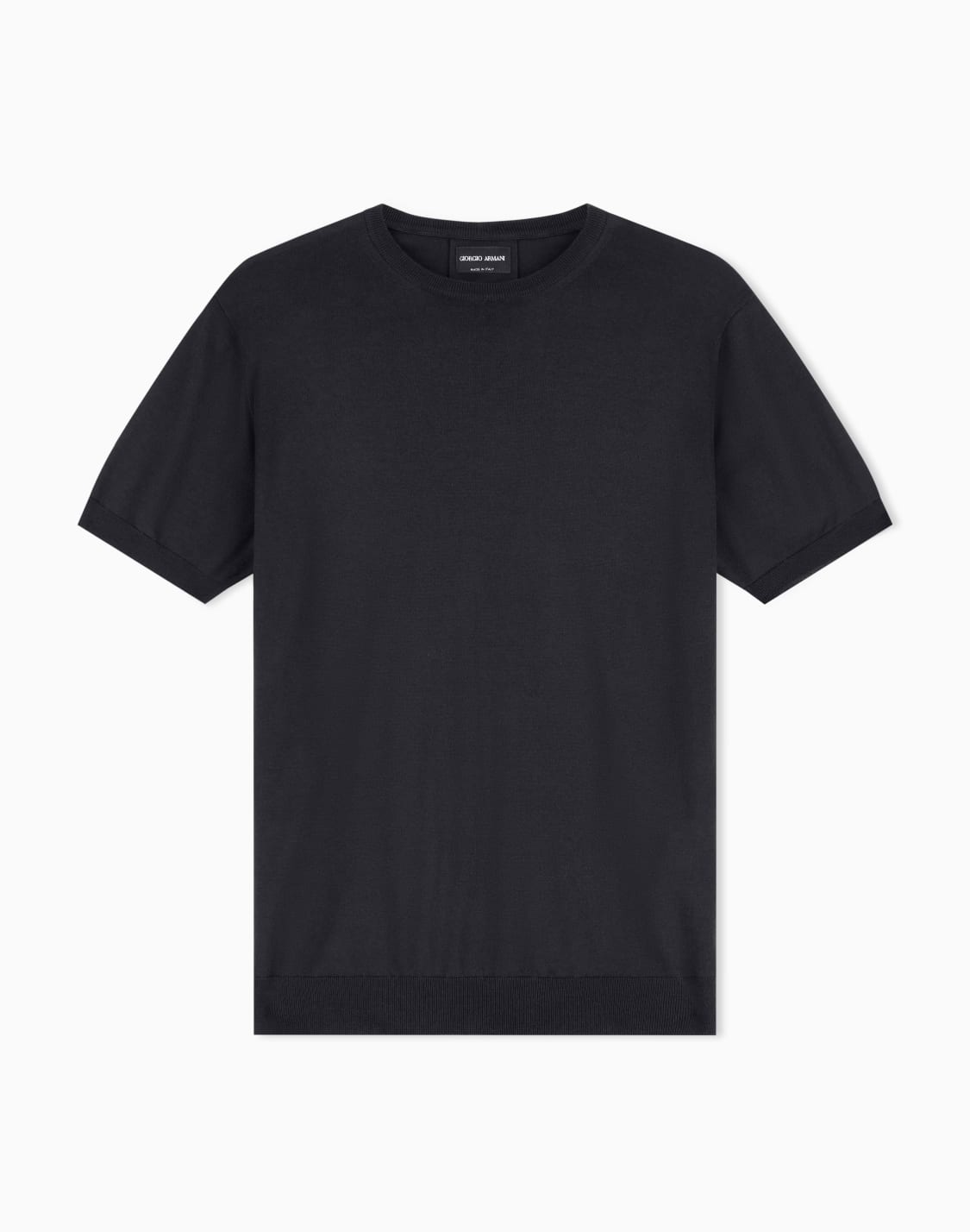 short-sleeved-crew-neck-jumper-in-silk-and-cotton-black--giorgio-armani
