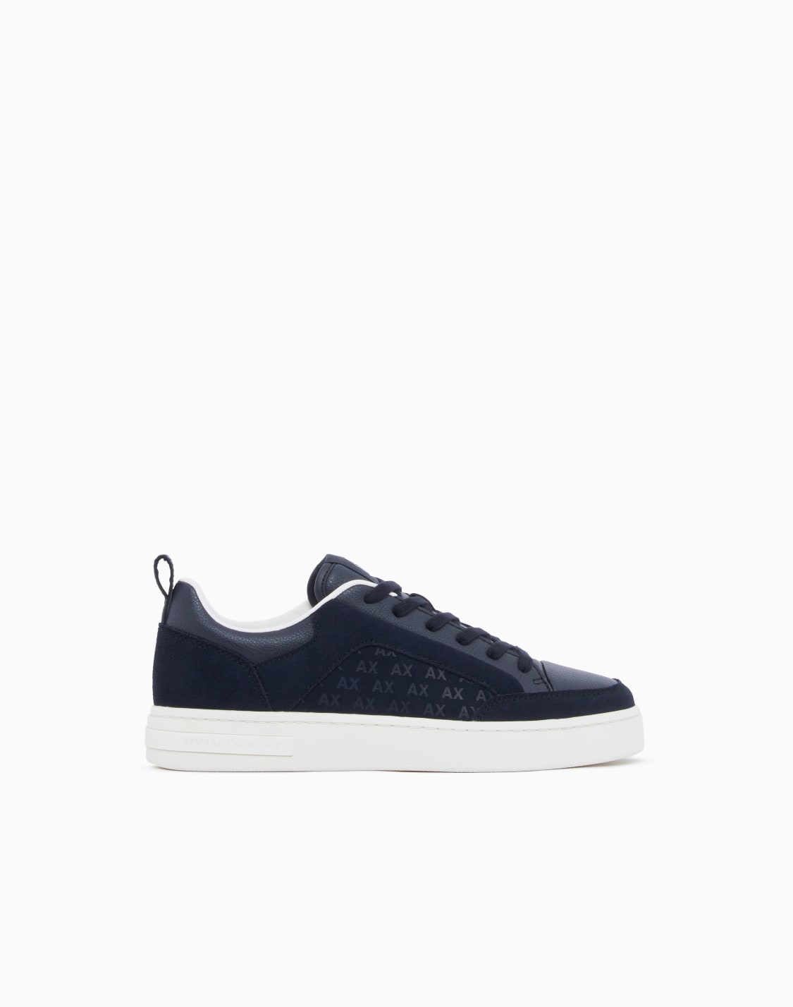 sneakers-in-suede-with-all-over-logo-and-rubber-sole-navy-blue--armani-exchange