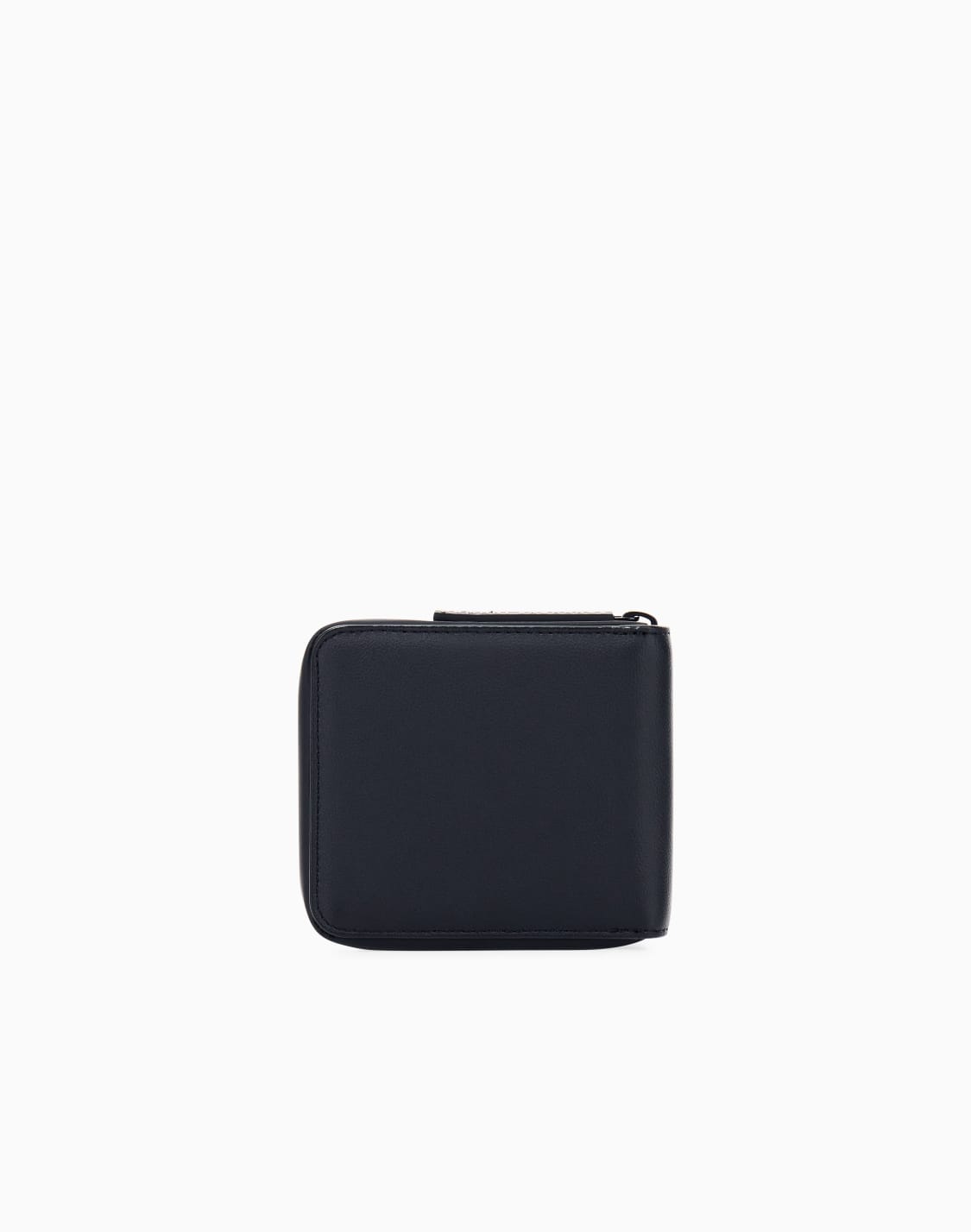 axロゴ-ラウンドジップ-二つ折り財布-ブラック--armani-exchange