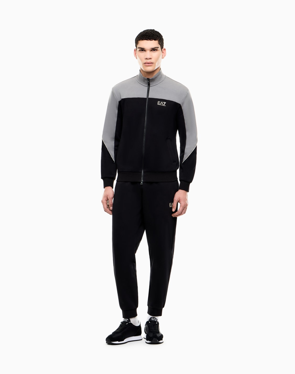 tracksuit-regular-fit-in-cotton-jersey-with-ribbed-details-black--ea7