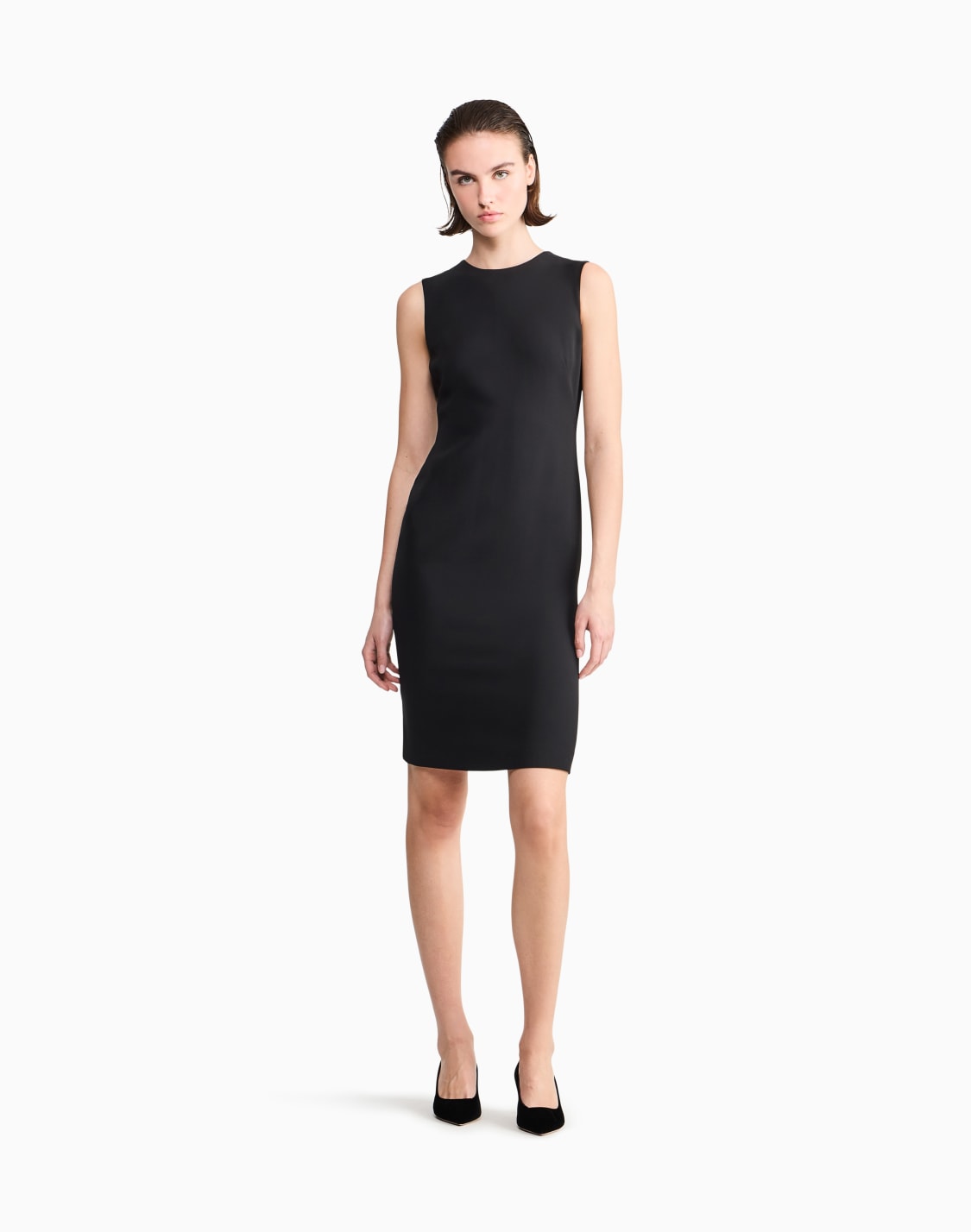 robe-fourreau-en-soie-noir--giorgio-armani
