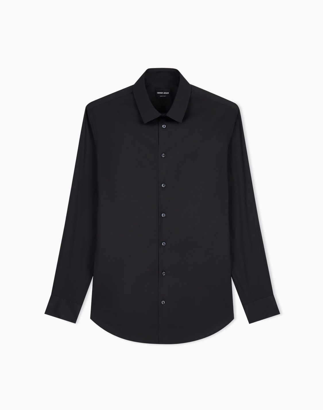 chemise-en-tissu-stretch-avec-col-baleines-noir--giorgio-armani