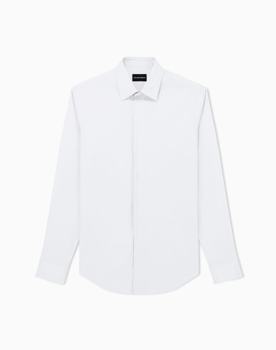 chemise-en-coton-stretch-col-classique-essential-bleu-clair--emporio-armani
