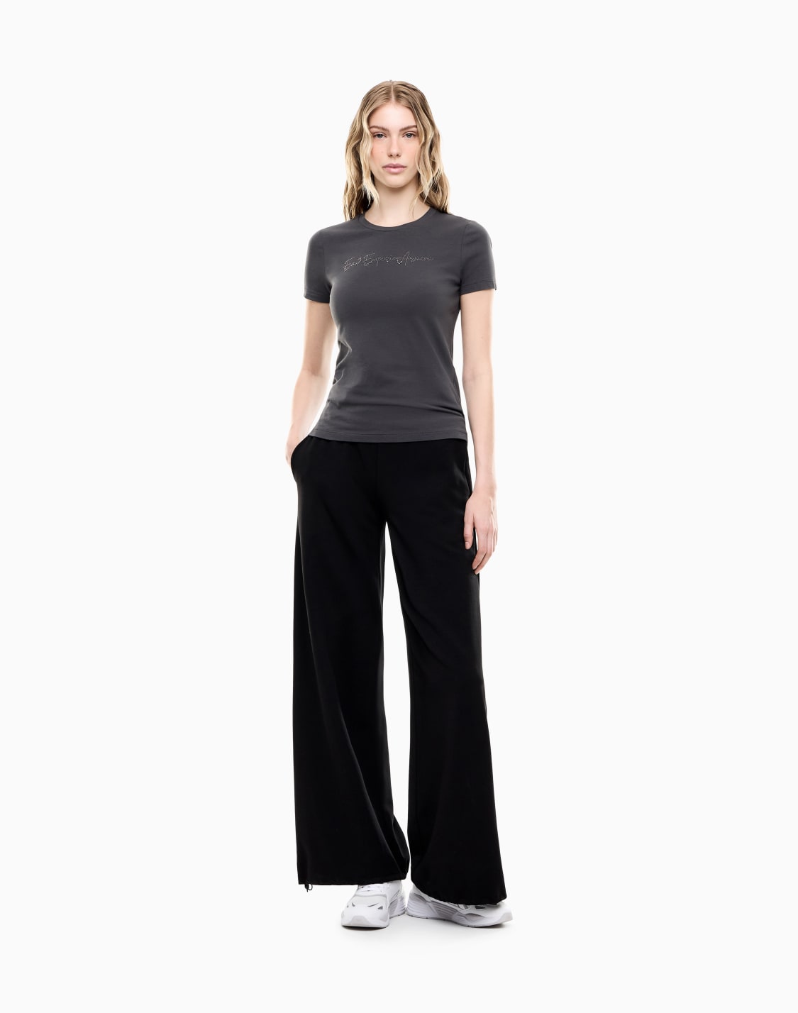 slim-fit-t-shirt-logo-series-in-cotton-jersey-with-studs-brown--ea7