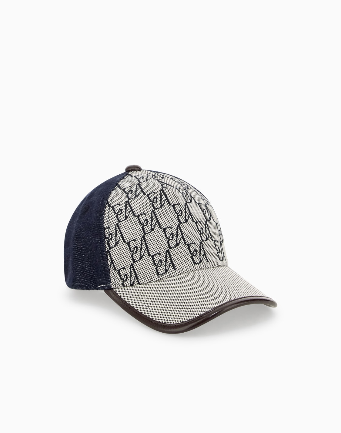cappello-da-baseball-regolabile-con-motivo-a-monogramma-blu--emporio-armani