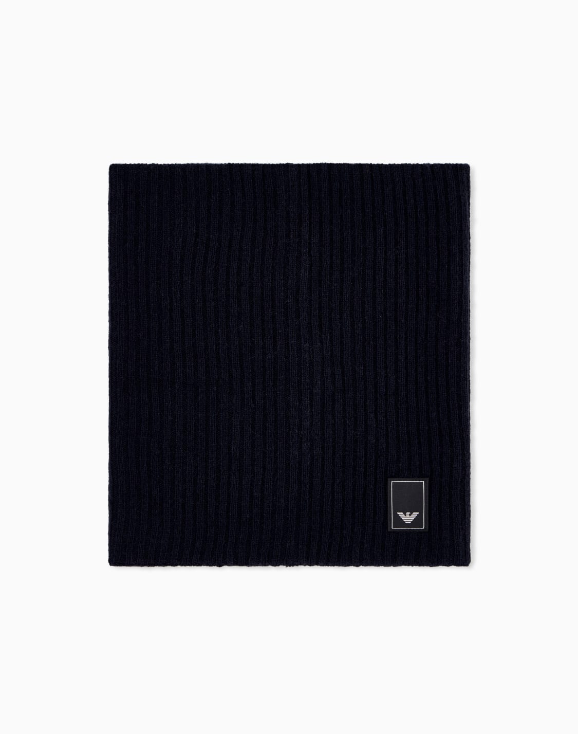 neck-warmer-essential-in-ribbed-virgin-wool-and-cashmere-navy-blue--emporio-armani