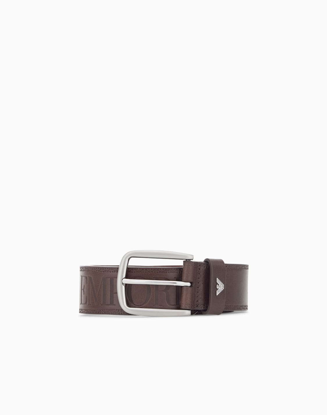 leather-tongue-belt-with-an-embossed-logo-and-metal-buckle-브라운--emporio-armani