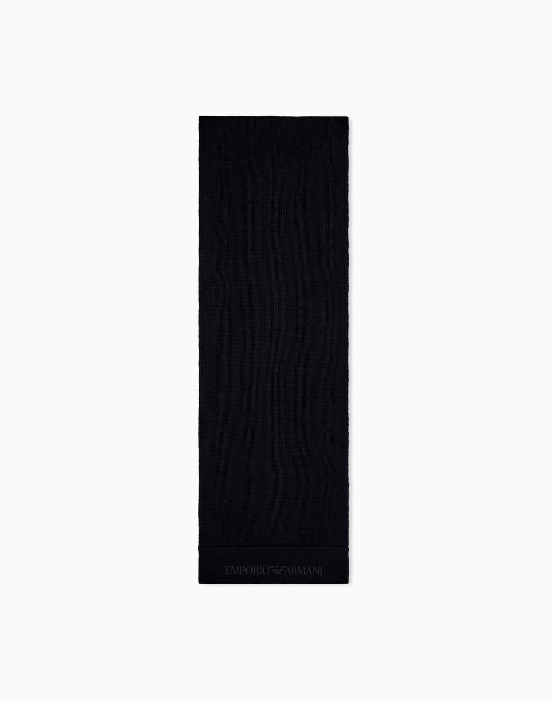bufanda-acanalada-de-lana-virgen-con-logotipo-en-relieve-negro--emporio-armani