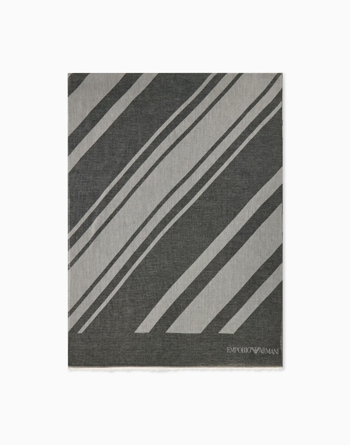 stole-in-viscose-and-cotton-with-diagonal-stripes-and-fringe-black--emporio-armani