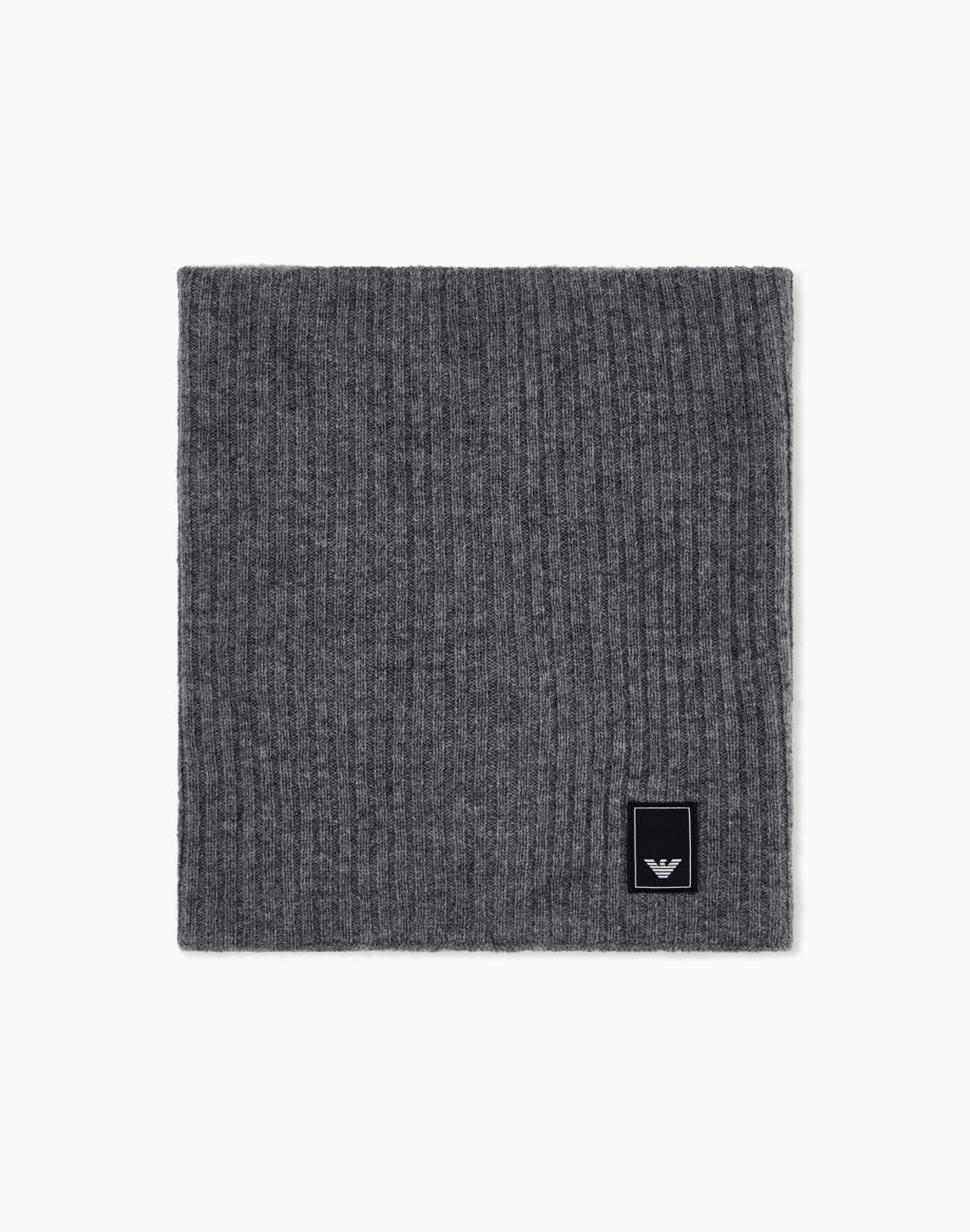 neck-warmer-essential-in-ribbed-virgin-wool-and-cashmere-grey--emporio-armani