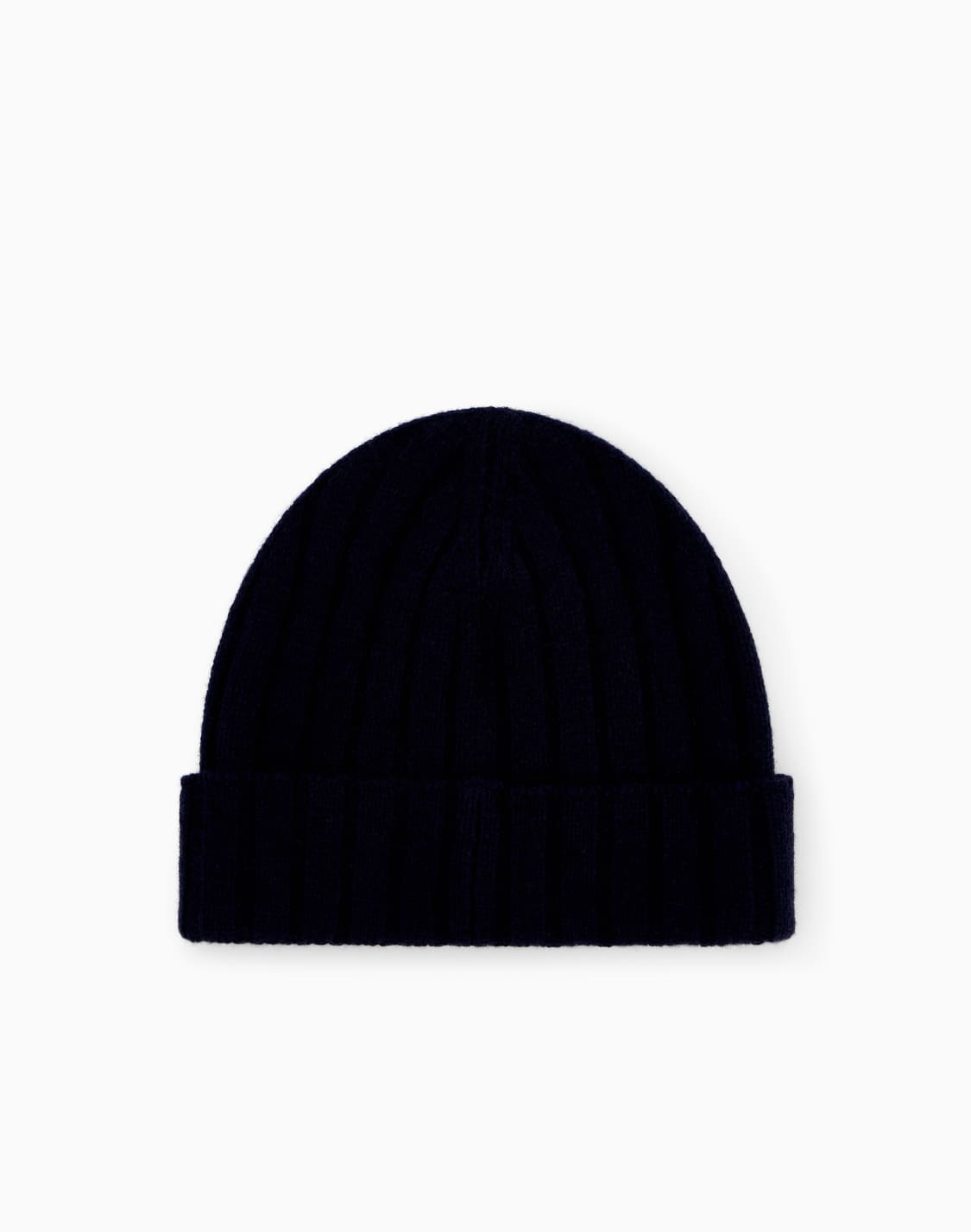 beanie-hat-ribbed-wool-and-cashmere-with-folded-cuff-navy-blue--emporio-armani