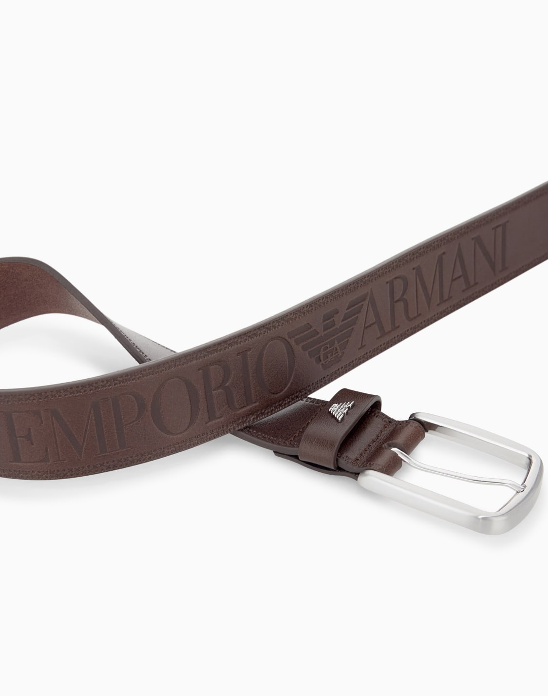 leather-tongue-belt-with-an-embossed-logo-and-metal-buckle-브라운--emporio-armani
