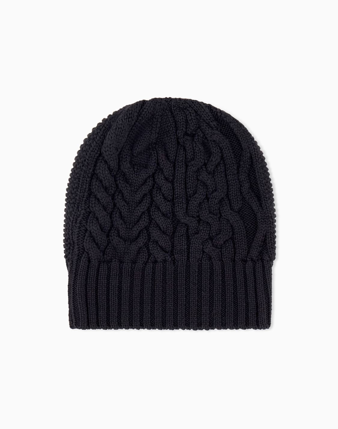 rapper-hat-torsad-bord-ctel-en-laine-et-acrylique-noir--emporio-armani