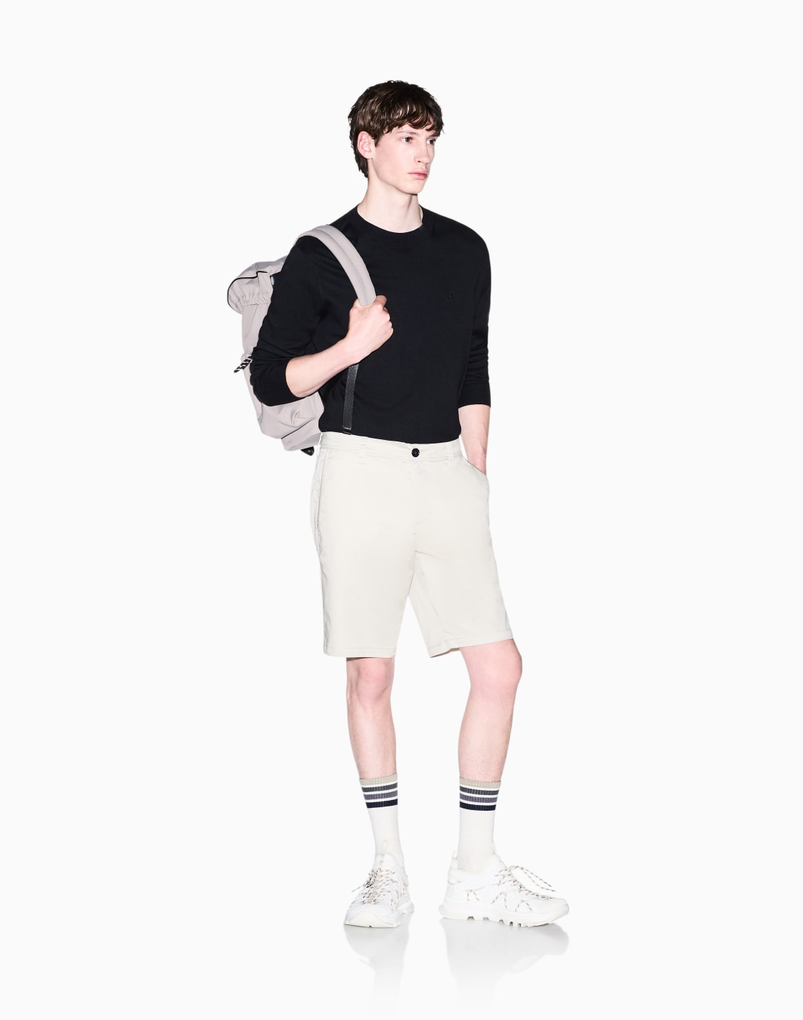 bermuda-shorts-in-stretch-cotton-satin-beige--armani-exchange