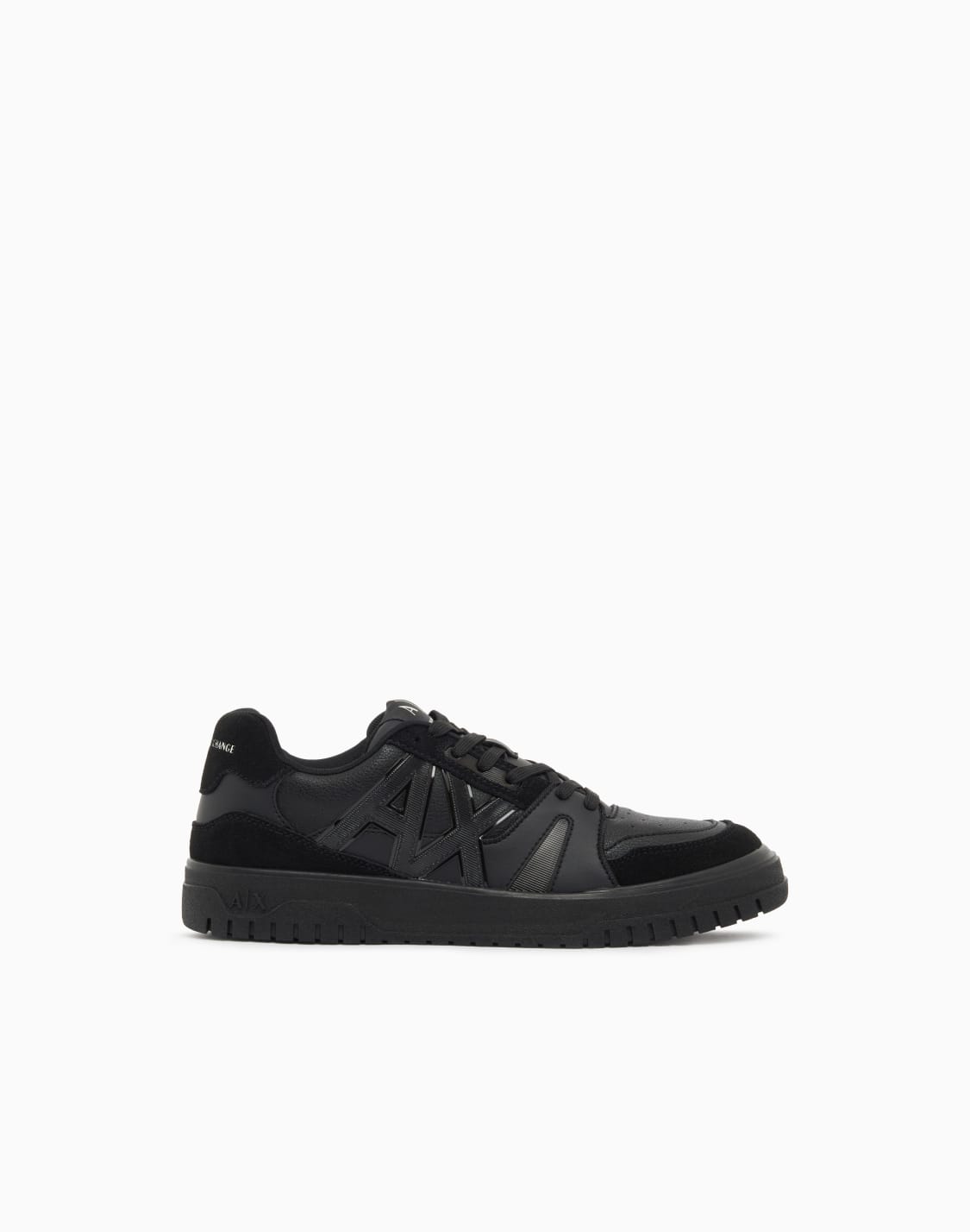 sneakers-in-split-leather-and-suede-black--armani-exchange