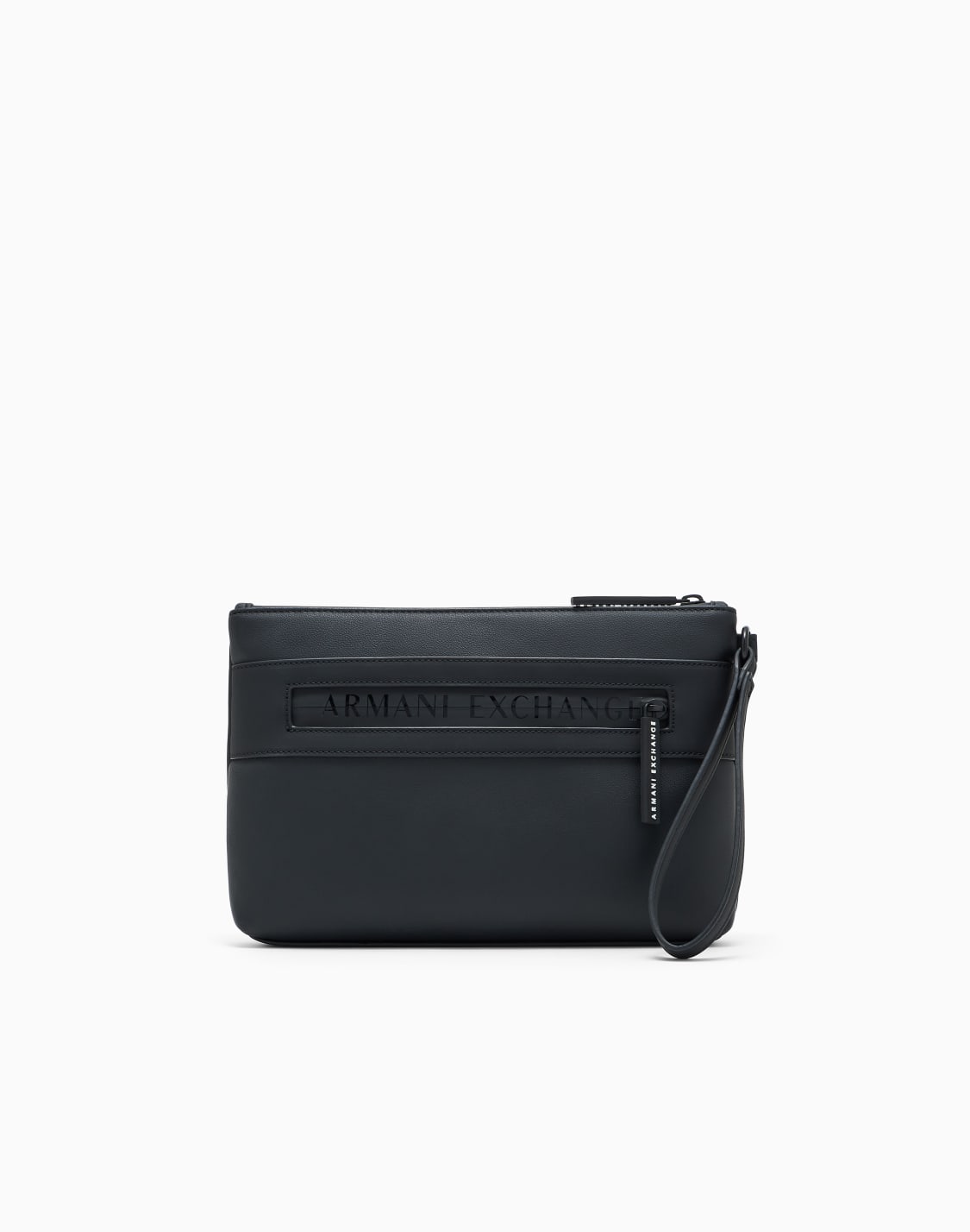 wristlet-case-in-coated-fabric-black--armani-exchange