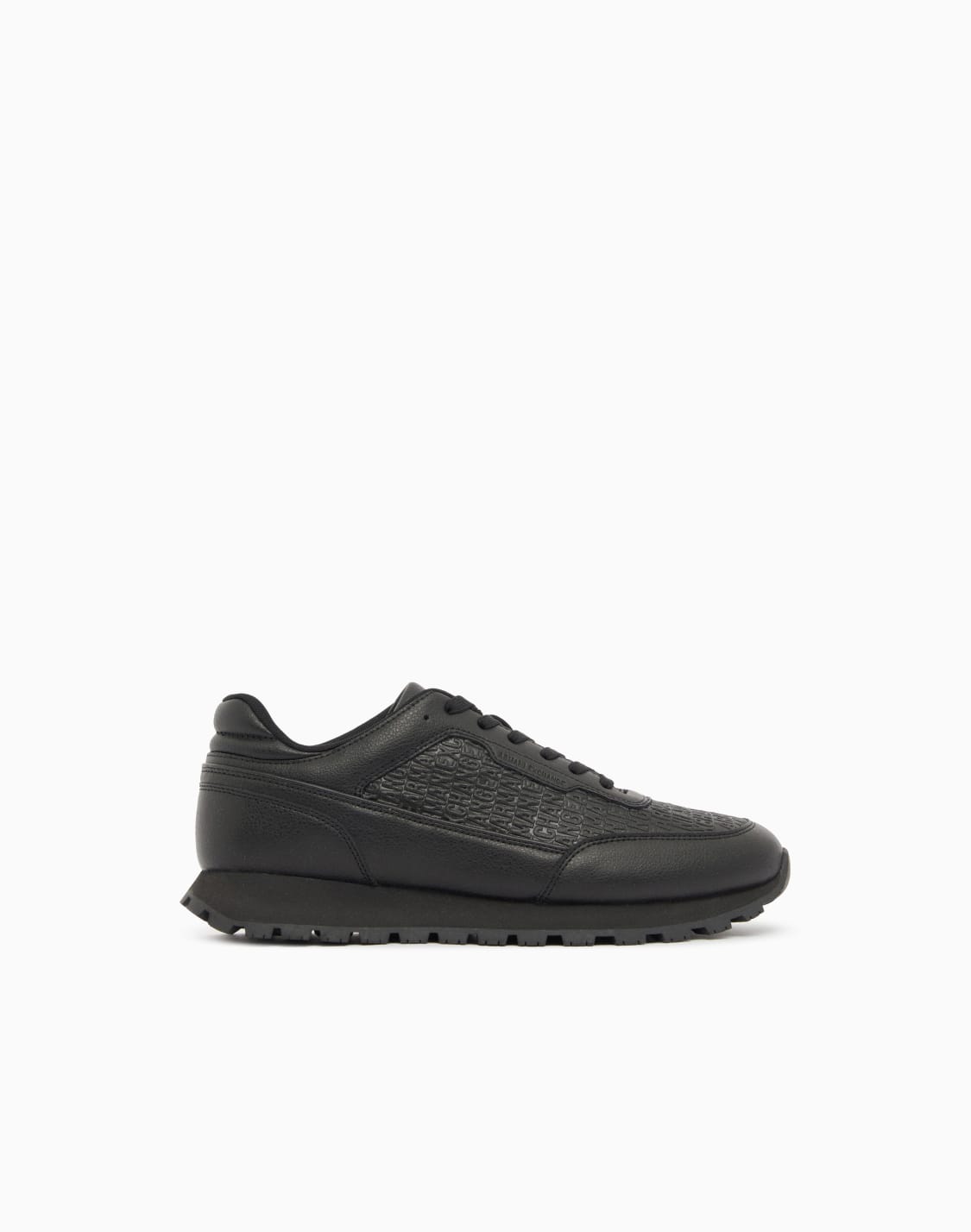 sneaker-stringate-effetto-martellato-con-suola-a-contrasto-nero--armani-exchange
