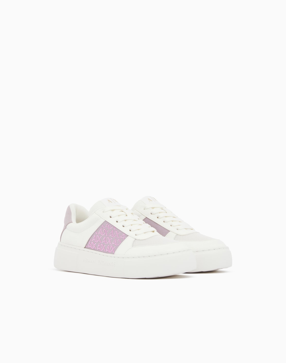 lace-up-low-top-sneakers-in-textured-mesh-with-a-thick-sole-pink--armani-exchange