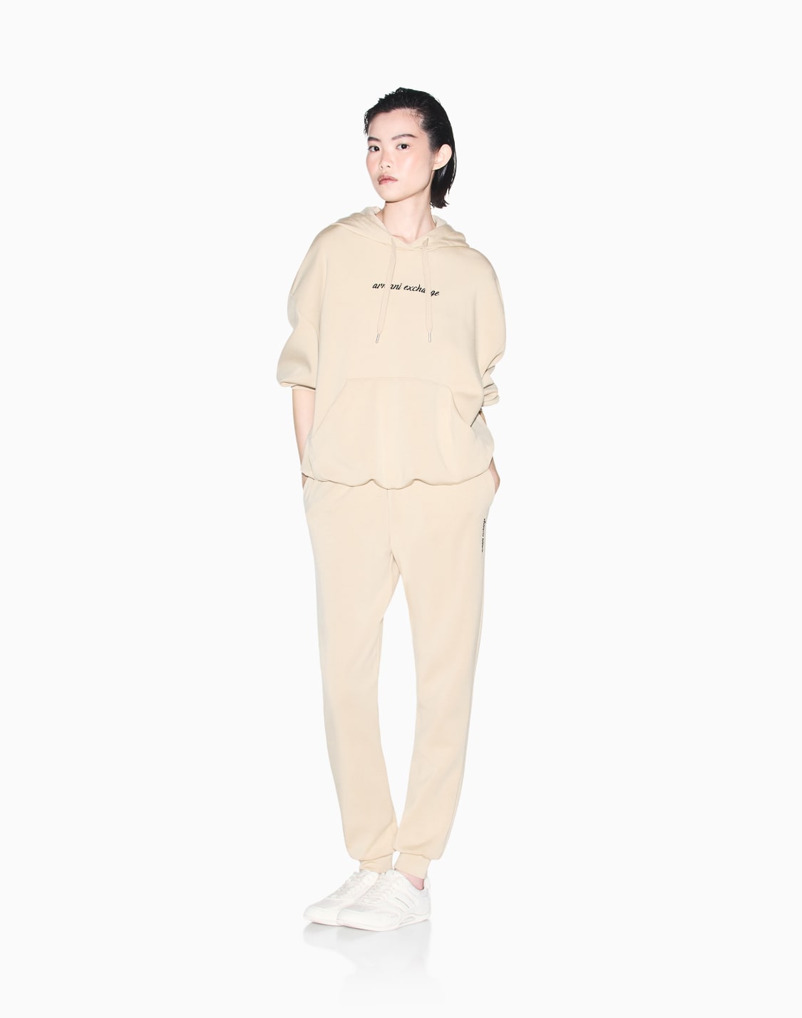 felpa-con-cappuccio-in-scuba-viscose-stretch-beige--armani-exchange