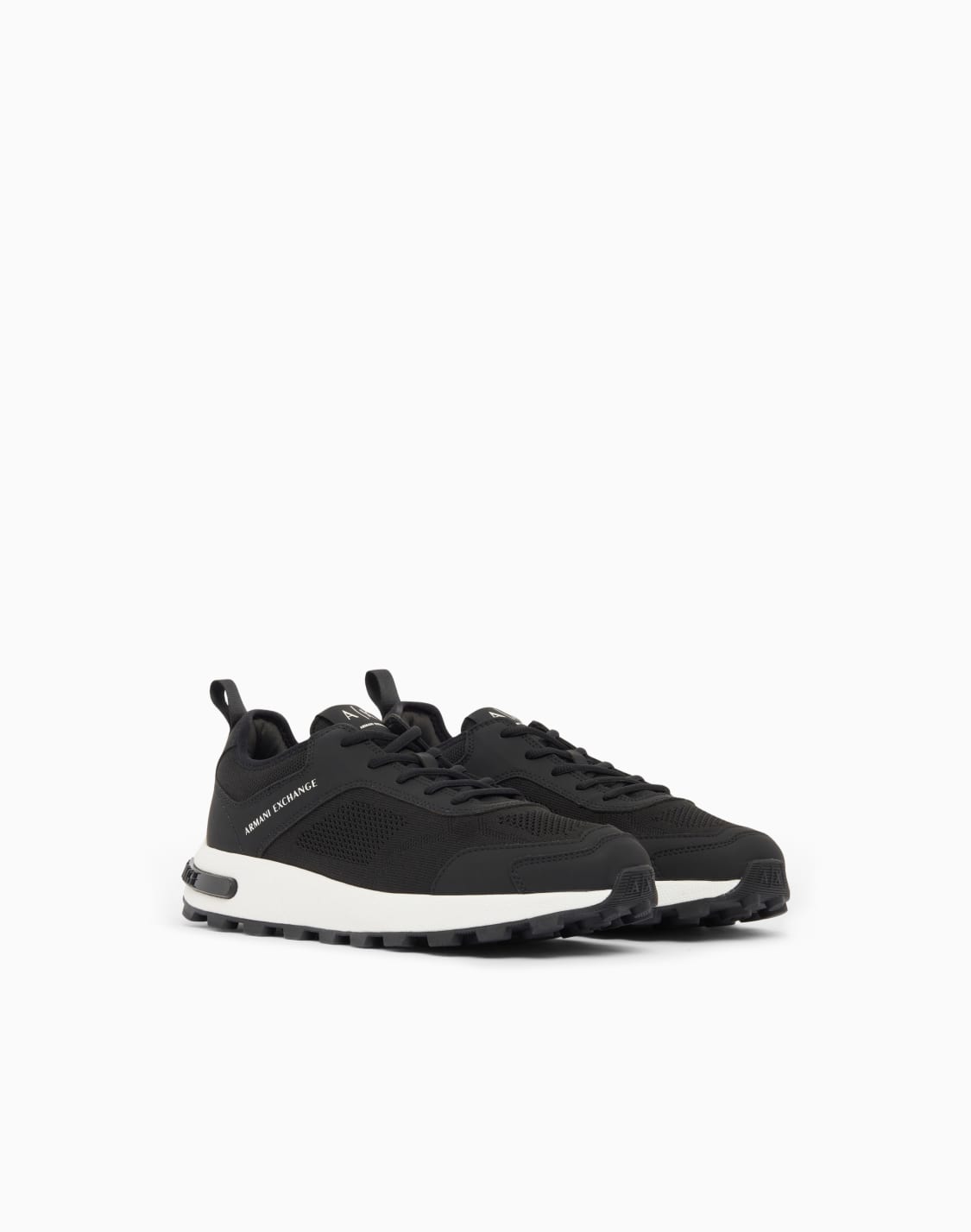 sneakers-in-knit-with-rubber-sole-black--armani-exchange