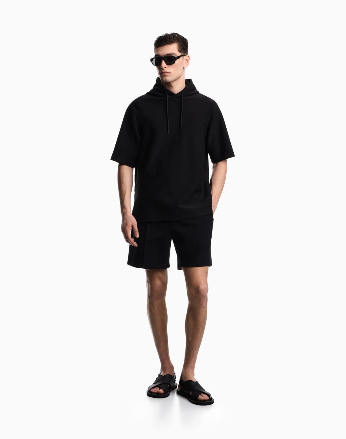 jacquard-jersey-hooded-sweatshirt-with-all-over-micro-eagle-black--emporio-armani