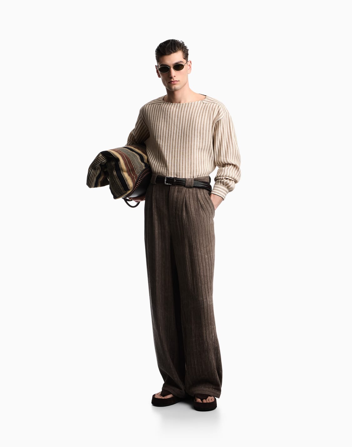 セタ-リネン-ジュト風-ベジュ--emporio-armani