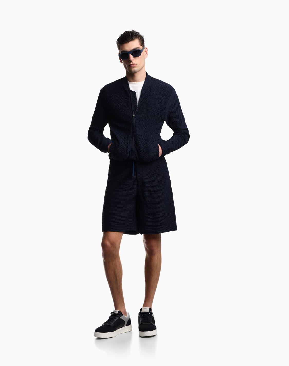 bermuda-shorts-in-embossed-two-way-stretch-jersey-navy-blue--emporio-armani