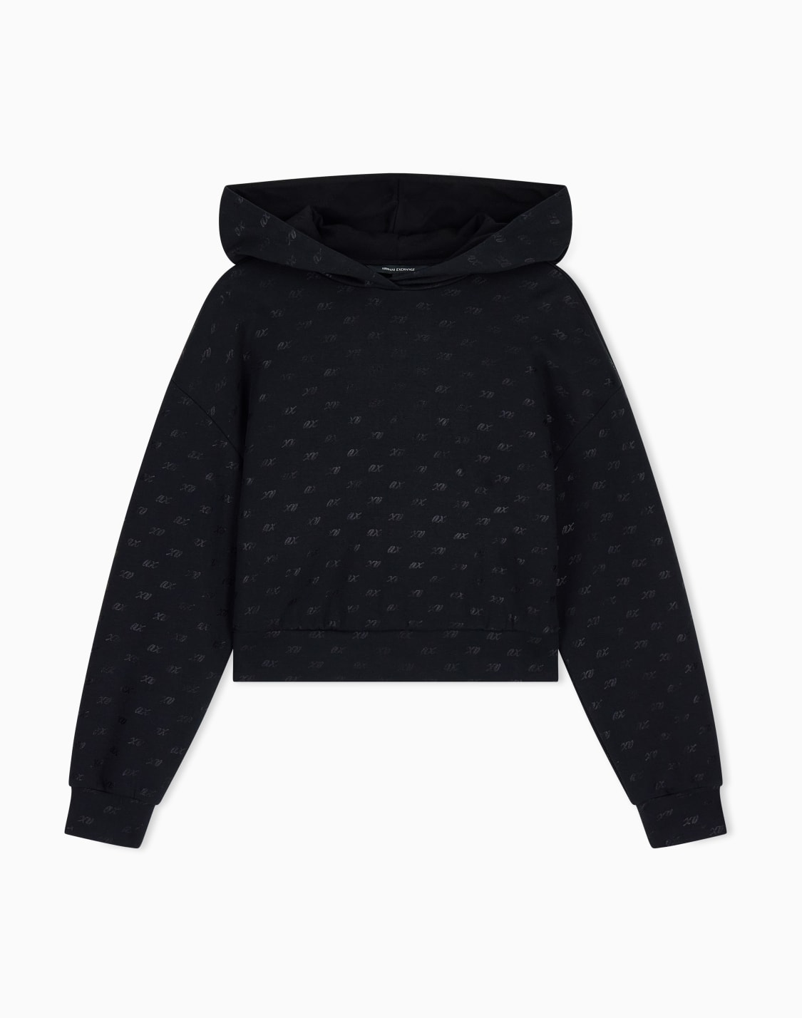felpa-con-cappuccio-in-cotone-organico-e-logo-allover-nero--armani-exchange