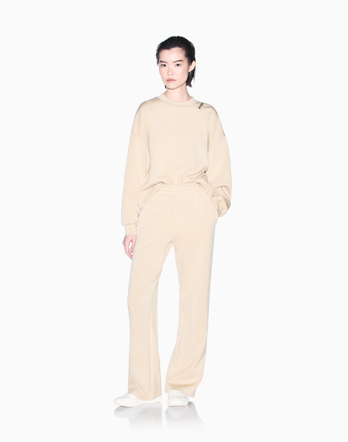 regular-fit-trousers-in-viscose-scuba-beige--armani-exchange