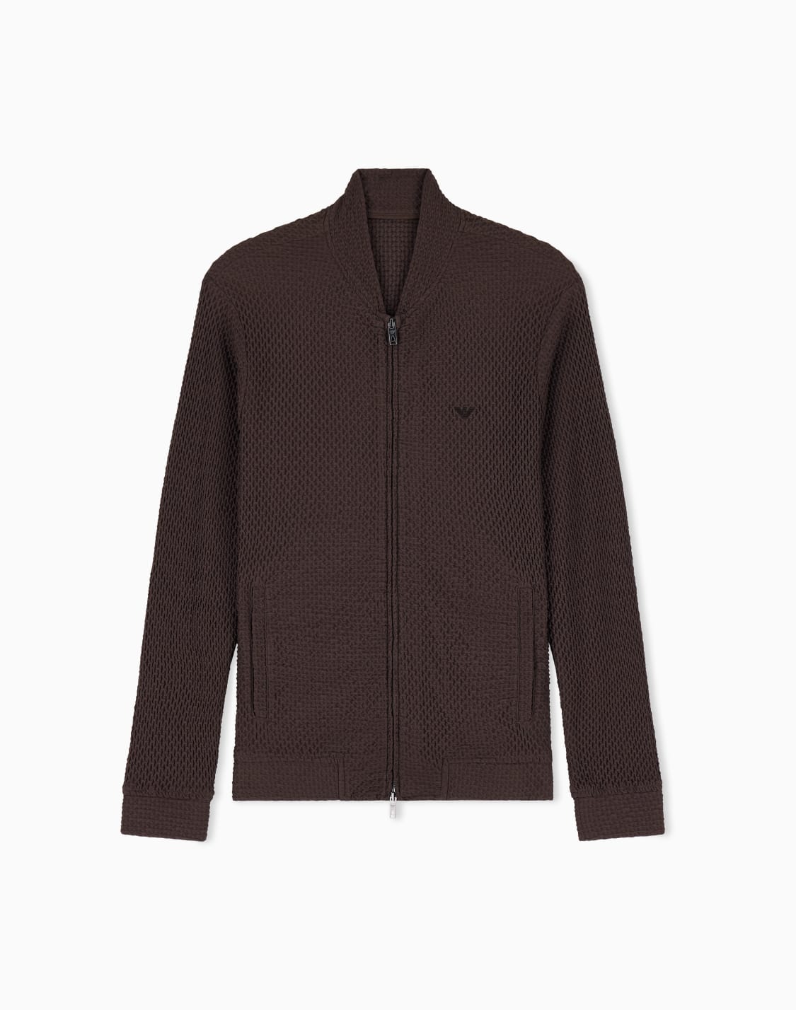 embossed-two-way-stretch-jersey-blouson-brown--emporio-armani